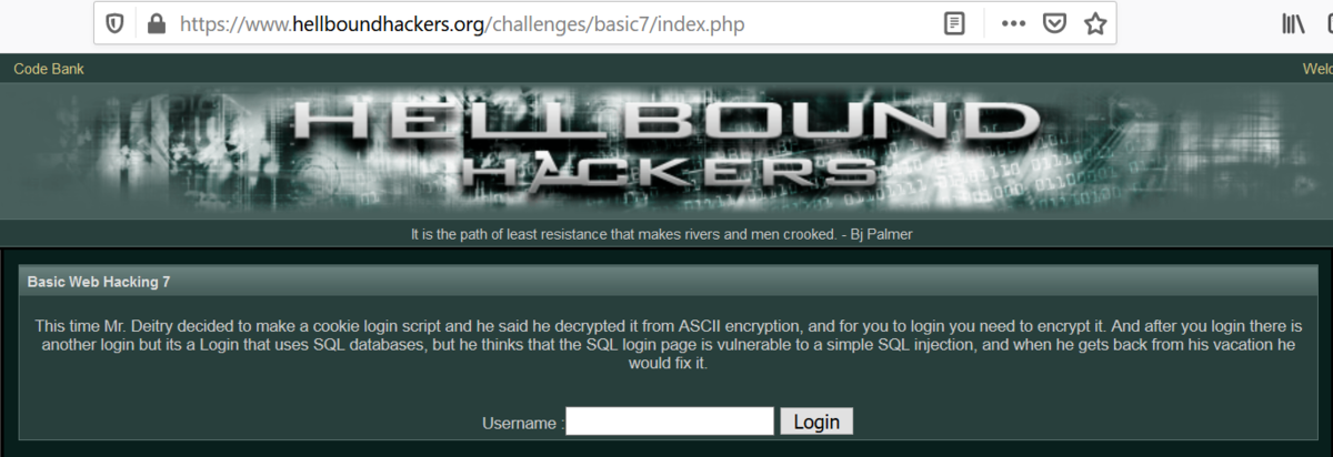 HellBound HackersでBasic Web Hacking(7) - Shikata Ga Nai
