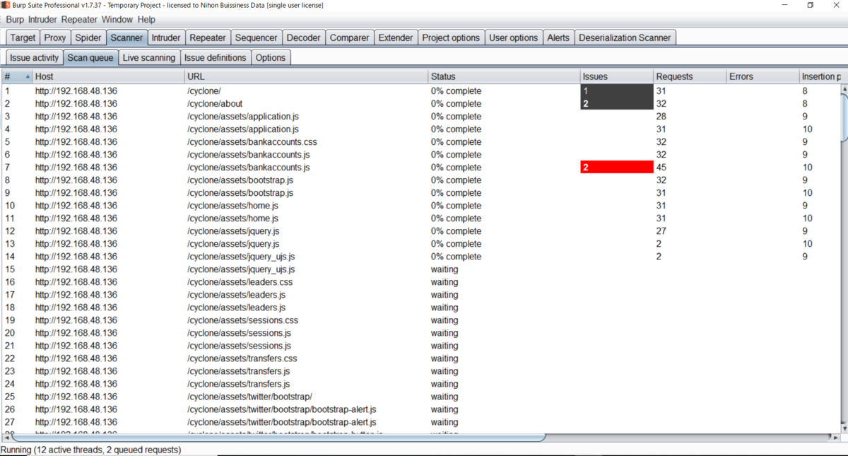 Owasp Cyclone Dx Example OWASP BWAのCycloneをツールで診断してみた - Shikata Ga Nai