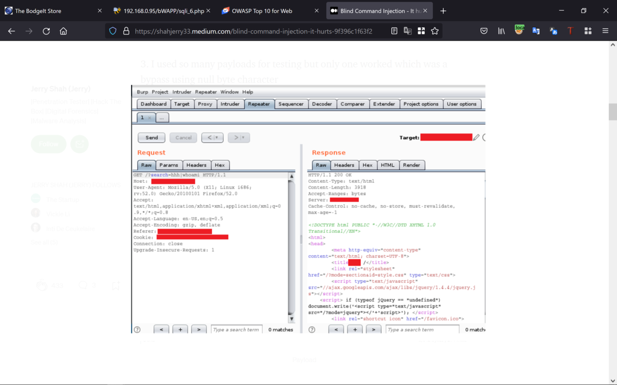 Blind Command Injection It hurtsを訳してみた Shikata Ga Nai