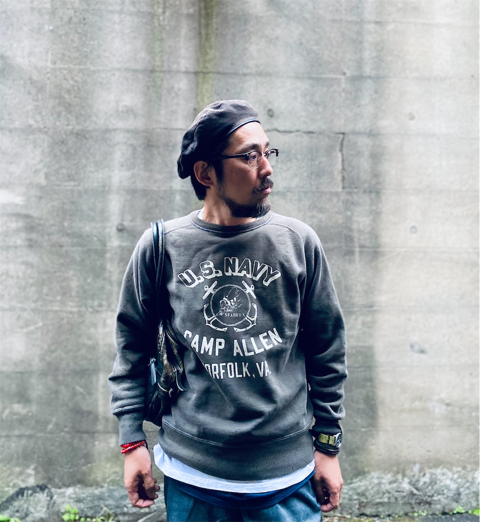 美品　バズリクソンズ　スウェット トレーナー BUZZ RICKSON'S(バズリクソンズ) セットインクルースウェット