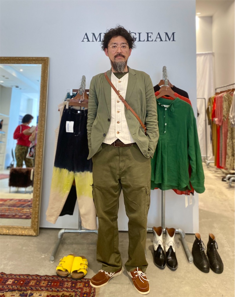 アンバーグリーム AMBERGLEAM  タイダイ チノパン アンバーグリーム AMBERGLEAM タイダイ チノパン