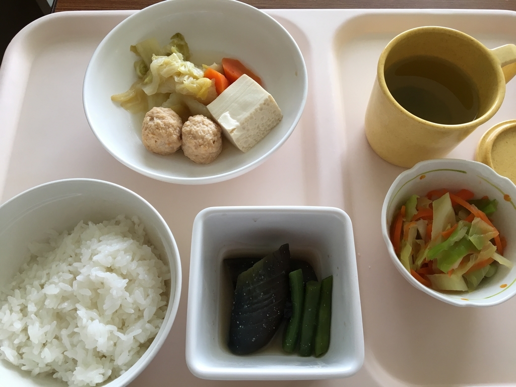 入院6日目昼ご飯