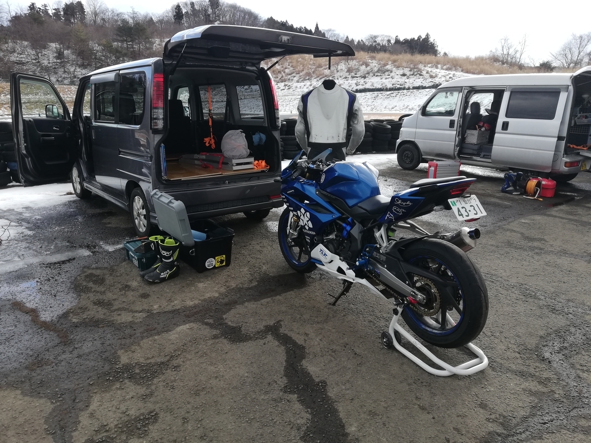 バモス君トランポ計画 実践投入編 今年初サーキット遊び 僕は王道を往くhnd