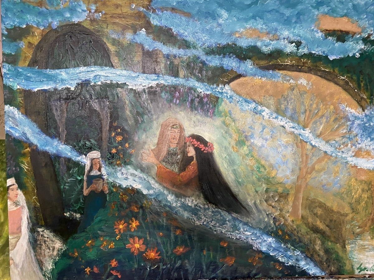 油彩絵画の画法.私が行き着いたところ いかにキャンバスの白を残す