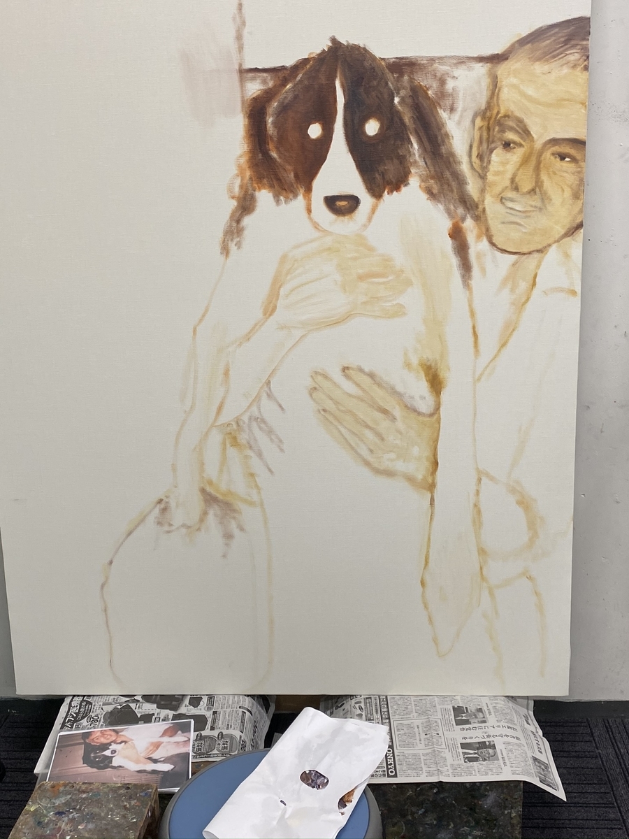 油彩絵画の画法.私が行き着いたところ いかにキャンバスの白を残す