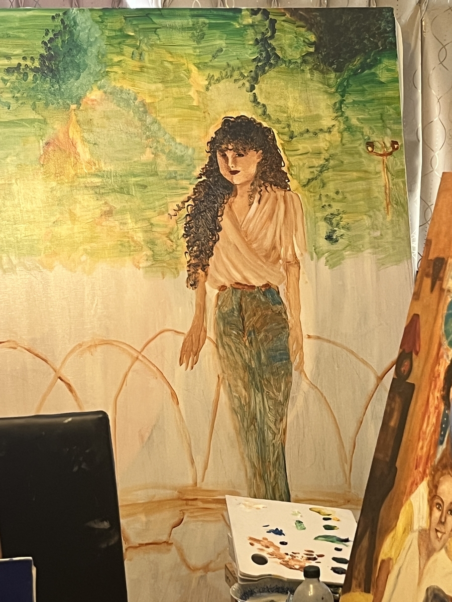 自宅で100号、描き始めました - izumi-akie's diary