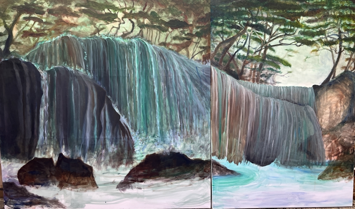 二つの絵、最後の仕上げに入ります - izumi-akie's diary