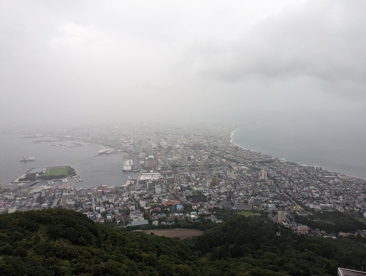 箱館山からの函館市街