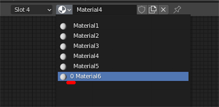 Blenderのマテリアル一覧