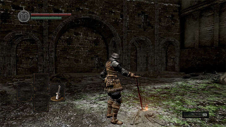 Dark Souls Remasteredの北の不死院のボス前の篝火