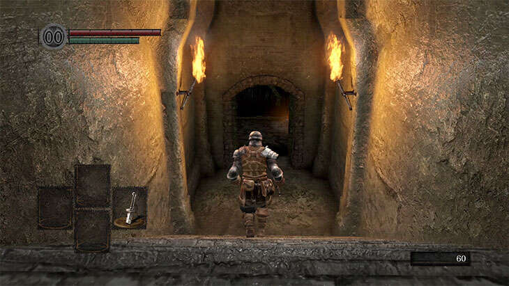 Dark Souls Remasteredの北の不死院のボス抜け道先の階段