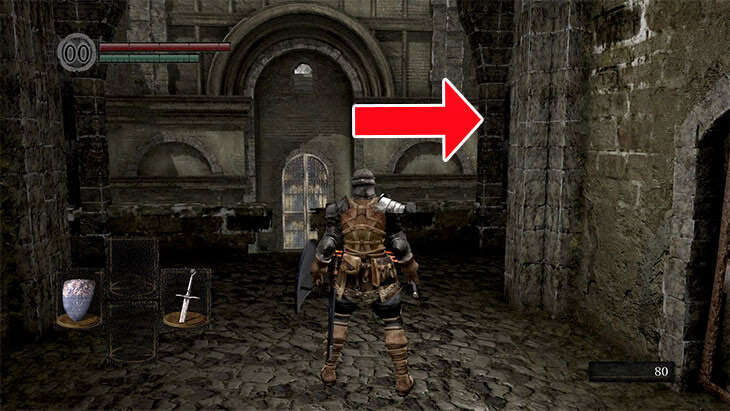 Dark Souls Remasteredの北の不死院の2階の分かれ道