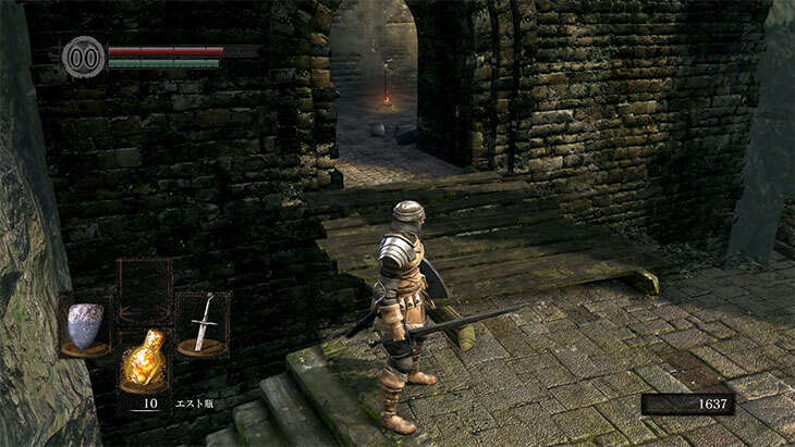 Dark Souls Remasteredの城下不死街の最初の篝火