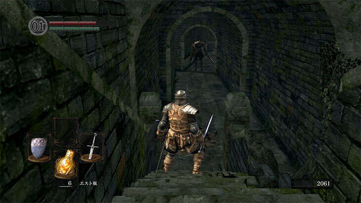 Dark Souls Remasteredの城下不死街の黒騎士