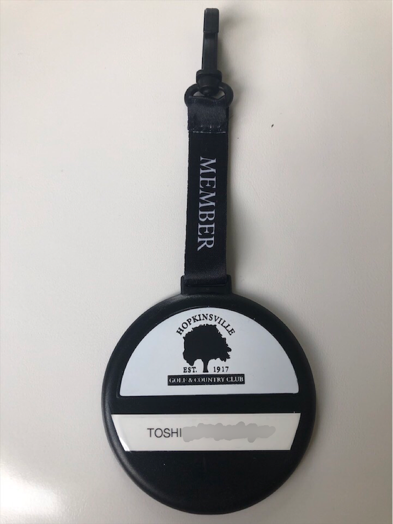 ホームコースのネームプレート（Bag Tags）が作られました