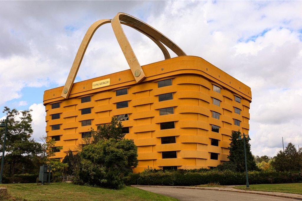 ロンガーバーガー 2段バスケット アイアンフレーム付き ロンガー