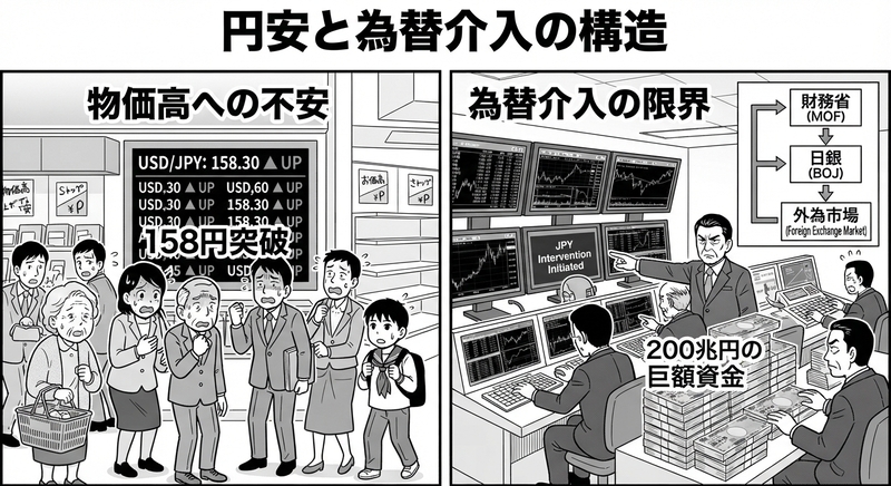 円安と為替介入の構造