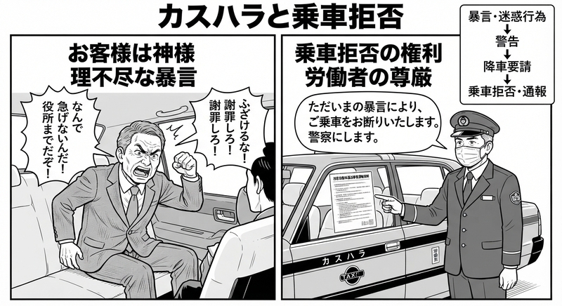 カスハラと乗車拒否の構造