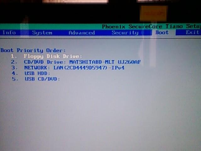 BIOS から起動ドライブ (Boot Manager) が見えません。 ( Boot Order ) BIOS から起動ドライブ (Boot Manager) が見えません。 ( Boot Order )