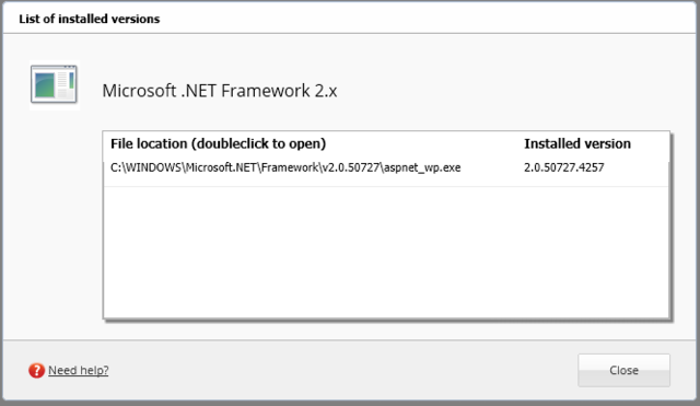 .NET Framework 2.x EOL メッセージ。 (Windows Vista) .NET Framework 2.x EOL メッセージ。 (Windows Vista)