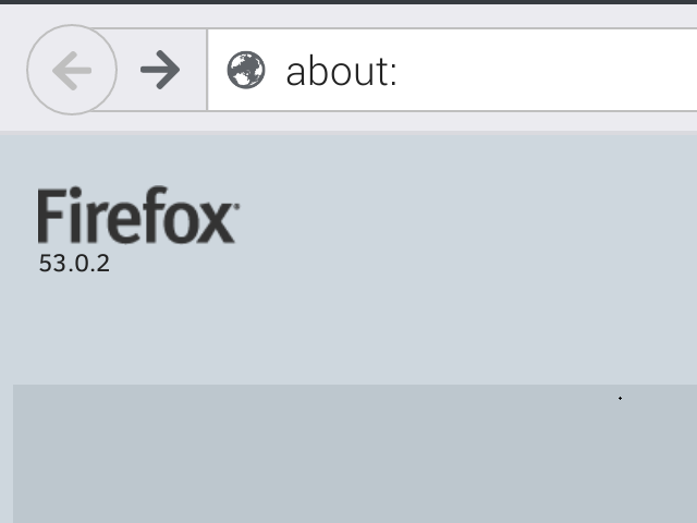 Firefox 53.0.2 。(Android版) 