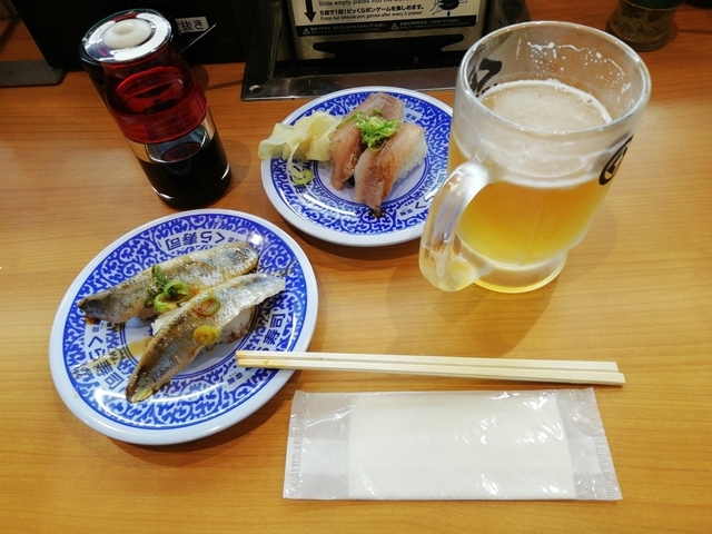 夕飯は回転寿司 2022
