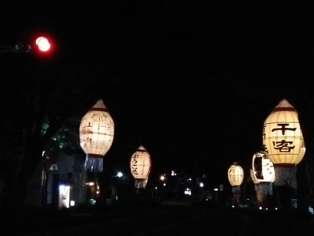 上諏訪 2025 並木通り 大提灯 