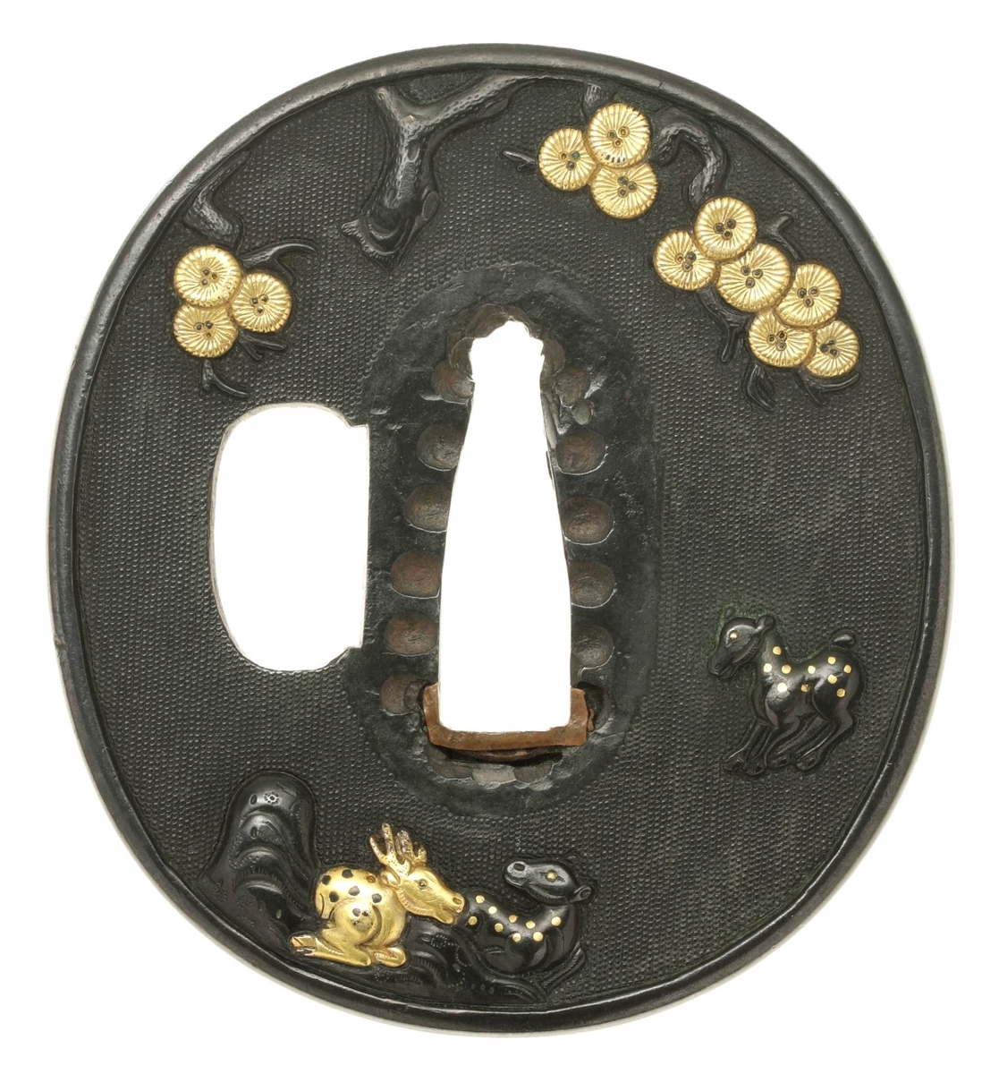 山水図鐔 - 鐔・日本刀 鑑賞記