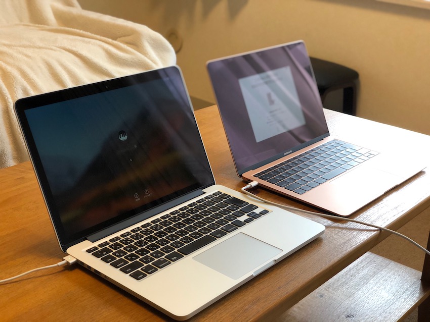 移行アシスタントをwifi経由で利用して新しいmacbook Airをセットアップする あるもの日記