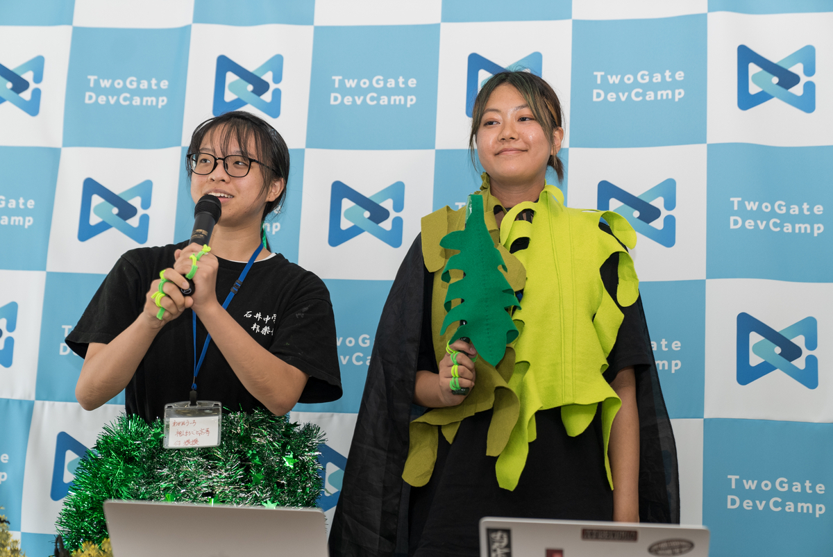 チームわかめういろの発表風景