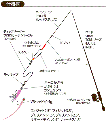 アジングでmキャロ使ってみよー Tict M Caro 釣活始めました