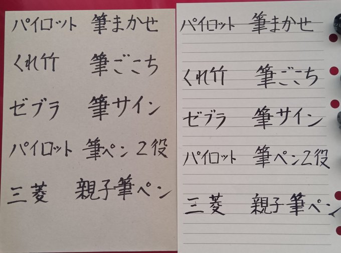 割とお役立ち情報 初心者向け筆ペンの比較レビュー - 膨らまない話。