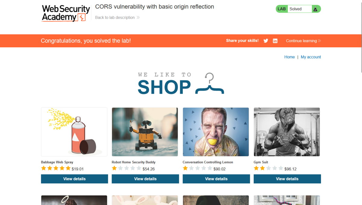 CORS vulnerability with basic origin reflection をやってみた - The light of ...