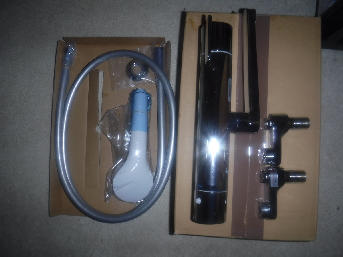 浴室壁付サーモスタットシャワー水栓交換 TOTO TM245C から TOTO 浴室壁付サーモスタットシャワー水栓交換 TOTO TM245C から TOTO