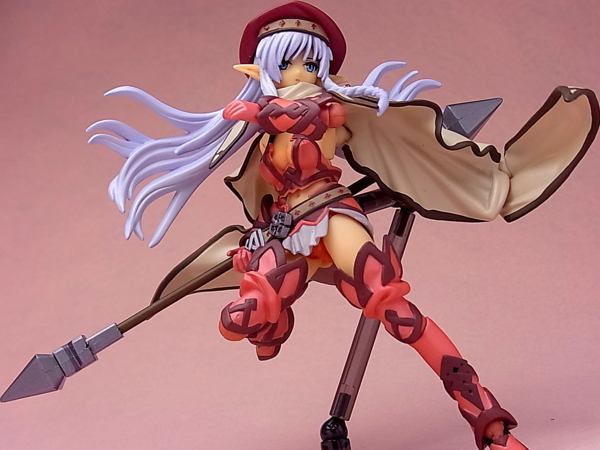 リボルテック クイーンズブレイド No.007 戦闘教官 アレイン(1Pカラー) 中古】(本体A-/箱B)リボルテック クイーンズブレイド No.007