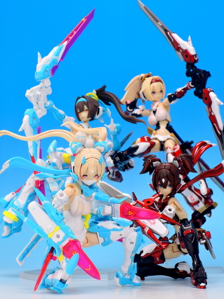 メガミデバイス 朱羅 弓兵 蒼衣 を作る その3 - YOの玩具箱