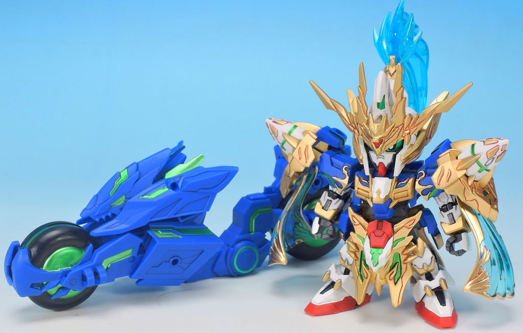 SD 三国創傑伝 趙雲ダブルオーガンダム&碧竜駆 を作る - YOの玩具箱