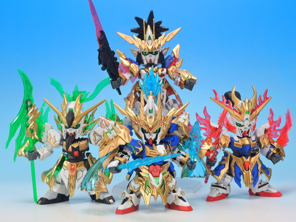 SD 三国創傑伝 趙雲ダブルオーガンダム&碧竜駆 を作る - YOの玩具箱