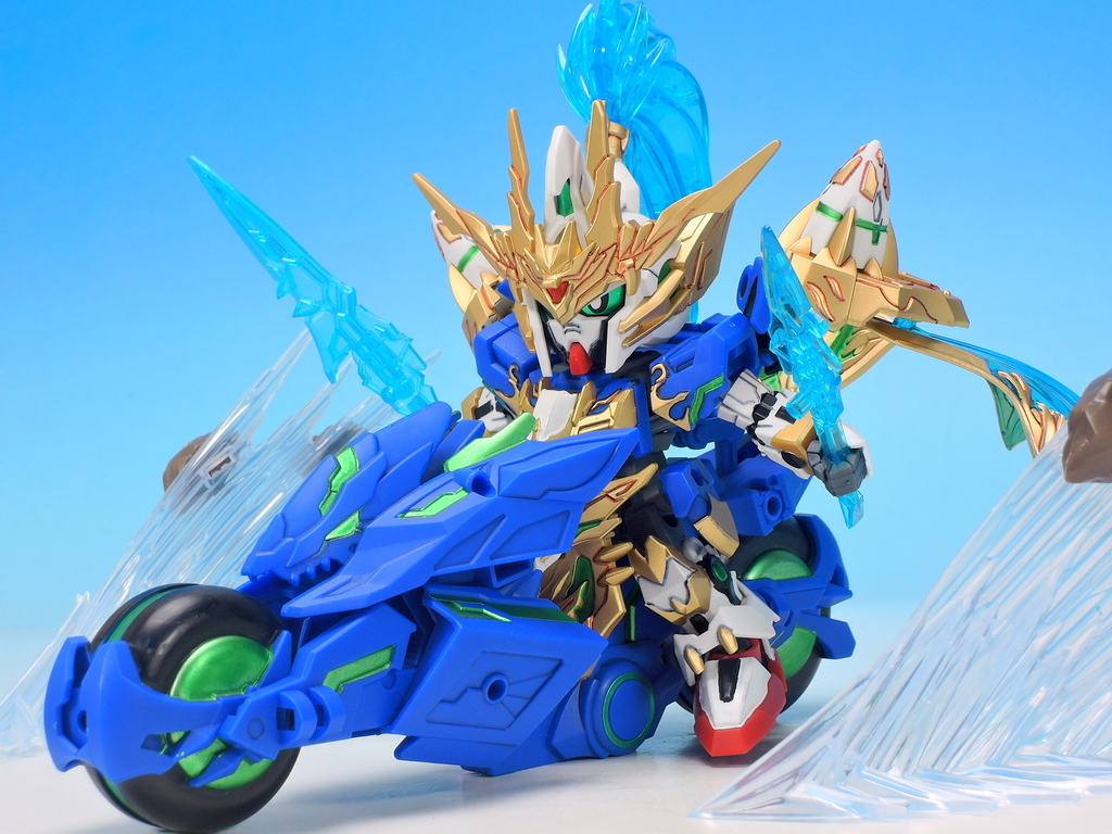 SD 三国創傑伝 趙雲ダブルオーガンダム&碧竜駆 を作る - YOの玩具箱