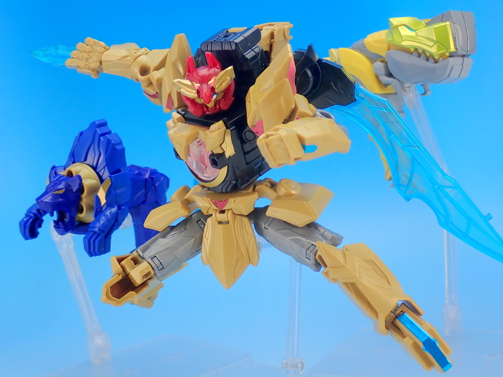 テガソード ミニプラ 全塗装 オリジナルカラーレオンバスター