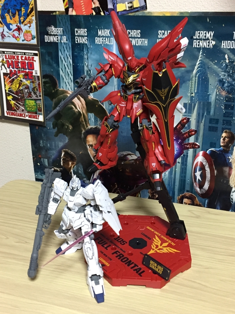Hguc 1 144 Rx 0 機動戦士ガンダムuc ユニコーンガンダム ユニコーンモード Hguc 1 144 Msn 06s シナンジュ 完成 気まぐれ 時々趣味な超 不規則 ガンプラ製作日記 Hguc 1 144 Rx 0 機動戦士ガンダムuc ユニコーンガンダム ユニコーンモード Hguc 1 144 Msn 06s シナンジュ 完成 気まぐれ 時々趣味な超 不規則 ガンプラ製作日記