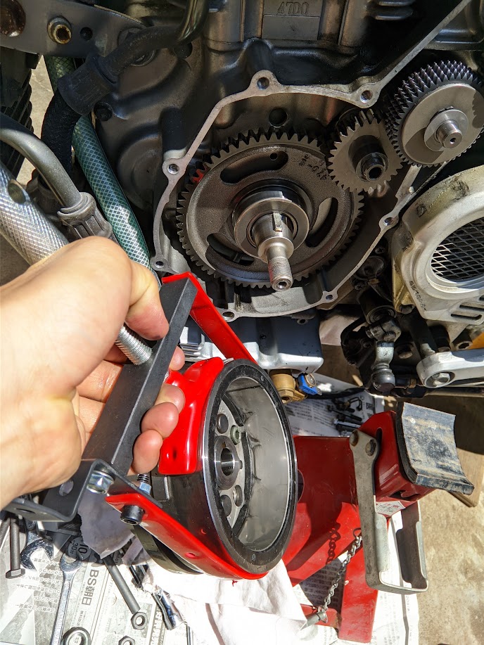 1988年式 RGV250ガンマ フライホイール軽量化