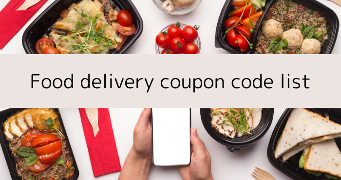 food delivery  coupon code