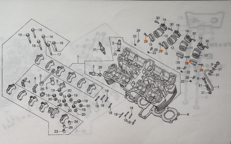 CB750F パーツリスト