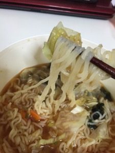 レンジでラーメン