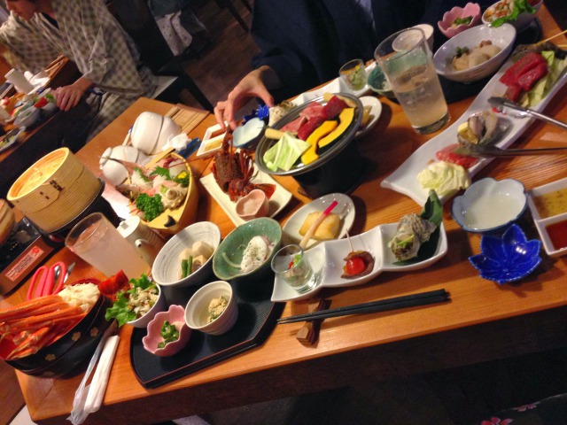 熱海温泉豪華な食事