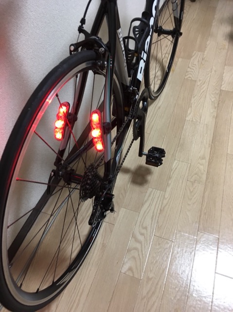 ロードバイク車幅ライト