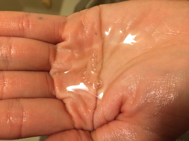 しみずの無添加ボディーソープ使用量
