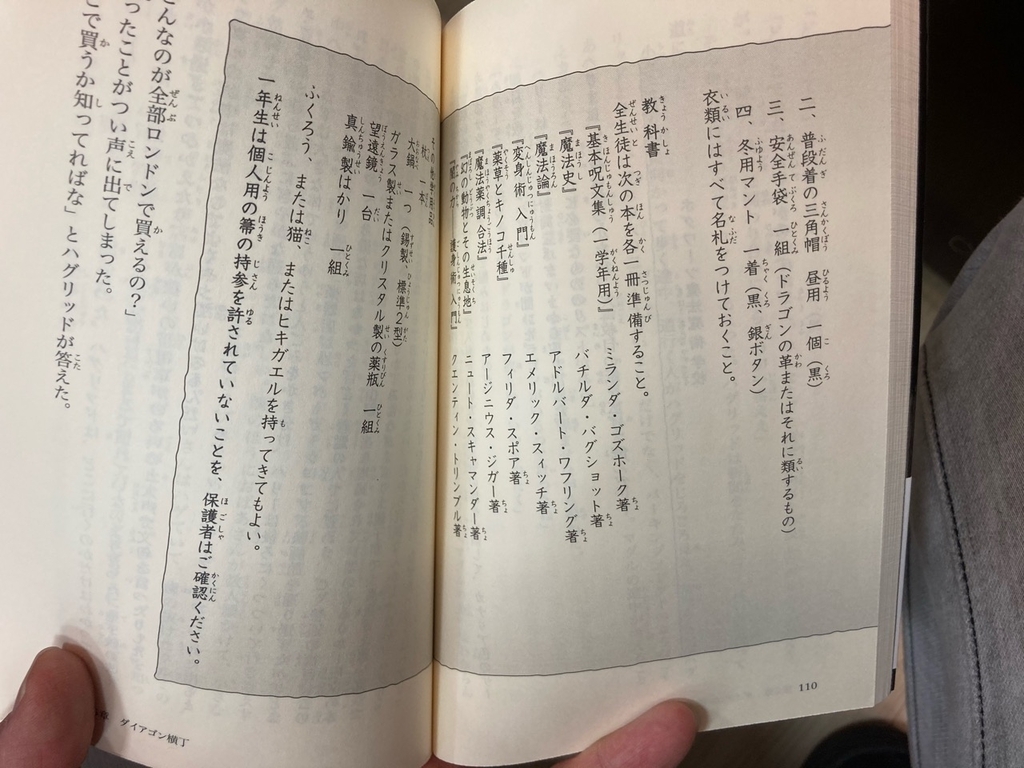 ハリーポッター新書文字装飾