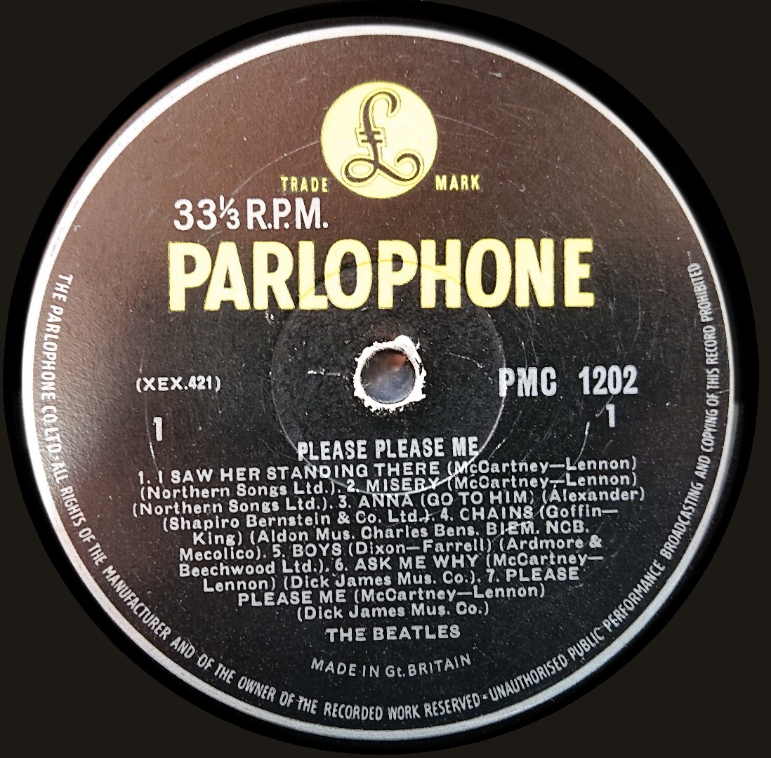 The BEATLES「Please Please Me」Gold Parlophon(1) - Hatena
